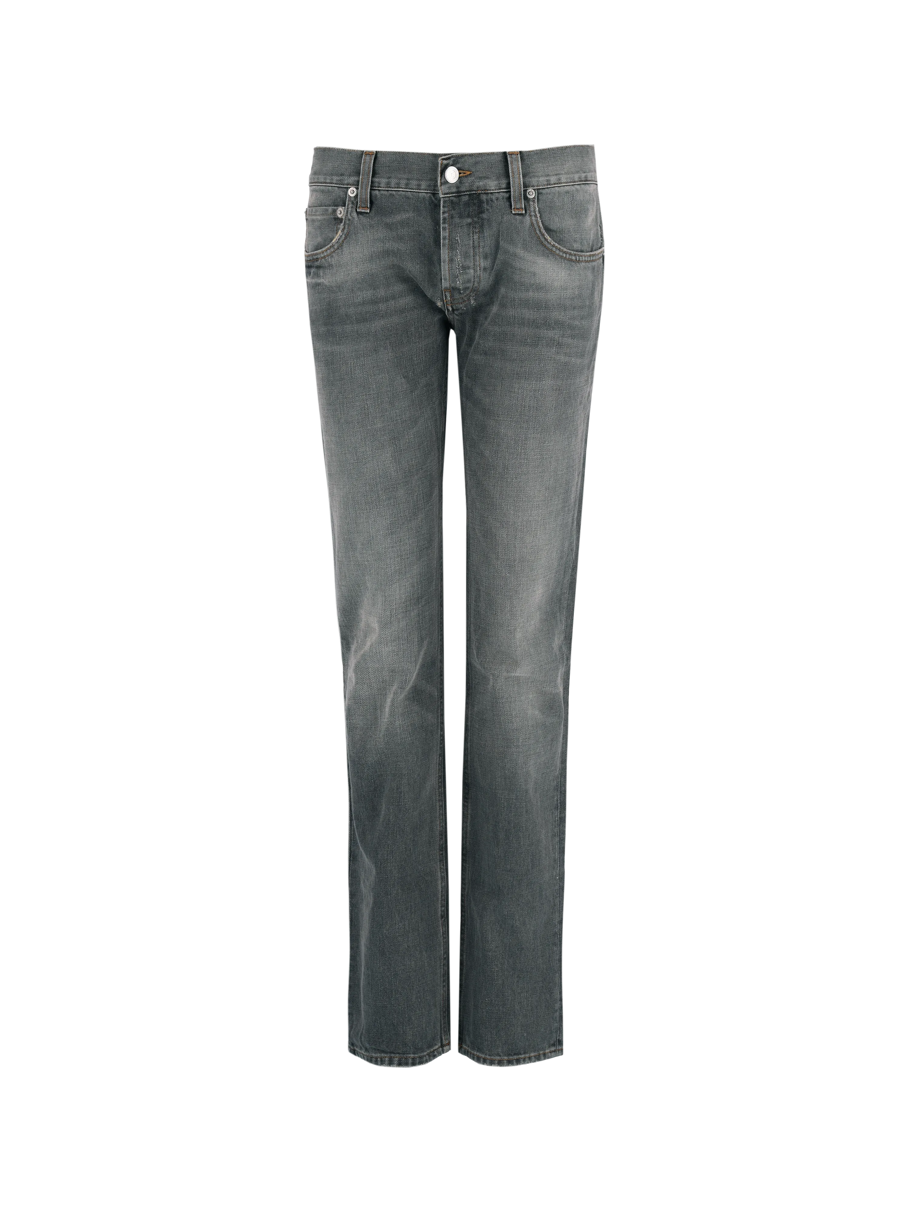 slim-cut jeans