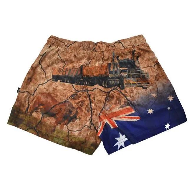 Sun Safe Footy Shorts - My Country