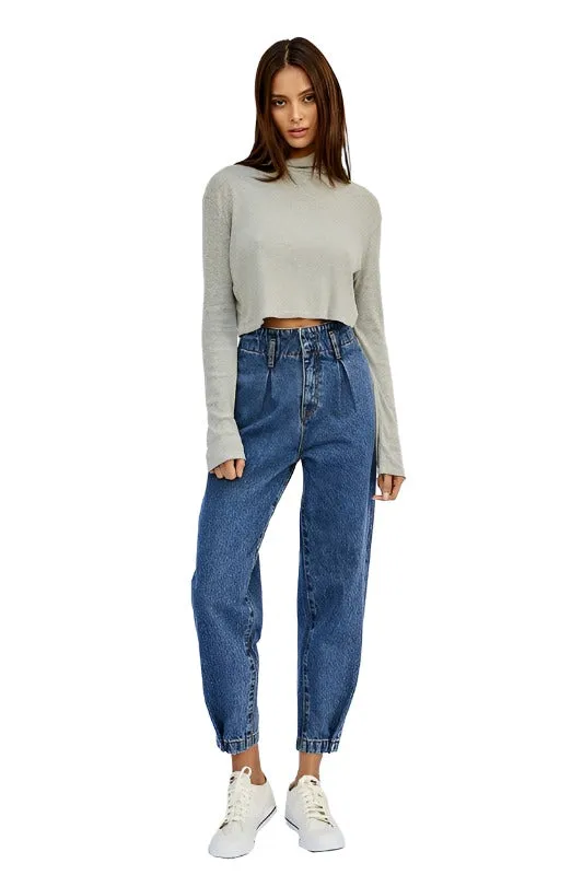 Super High Waist Balloon Jeans