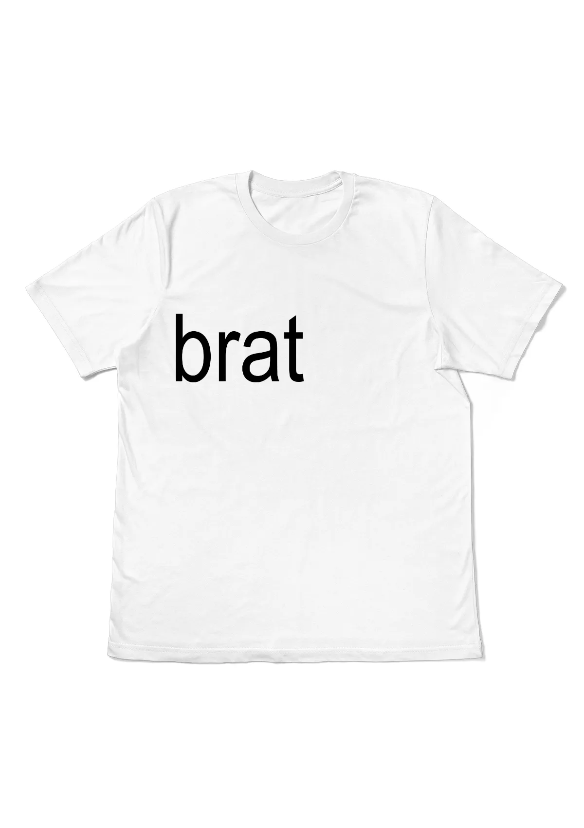 Women's Brat Design T-Shirt - Boyfriend Style Vintage White