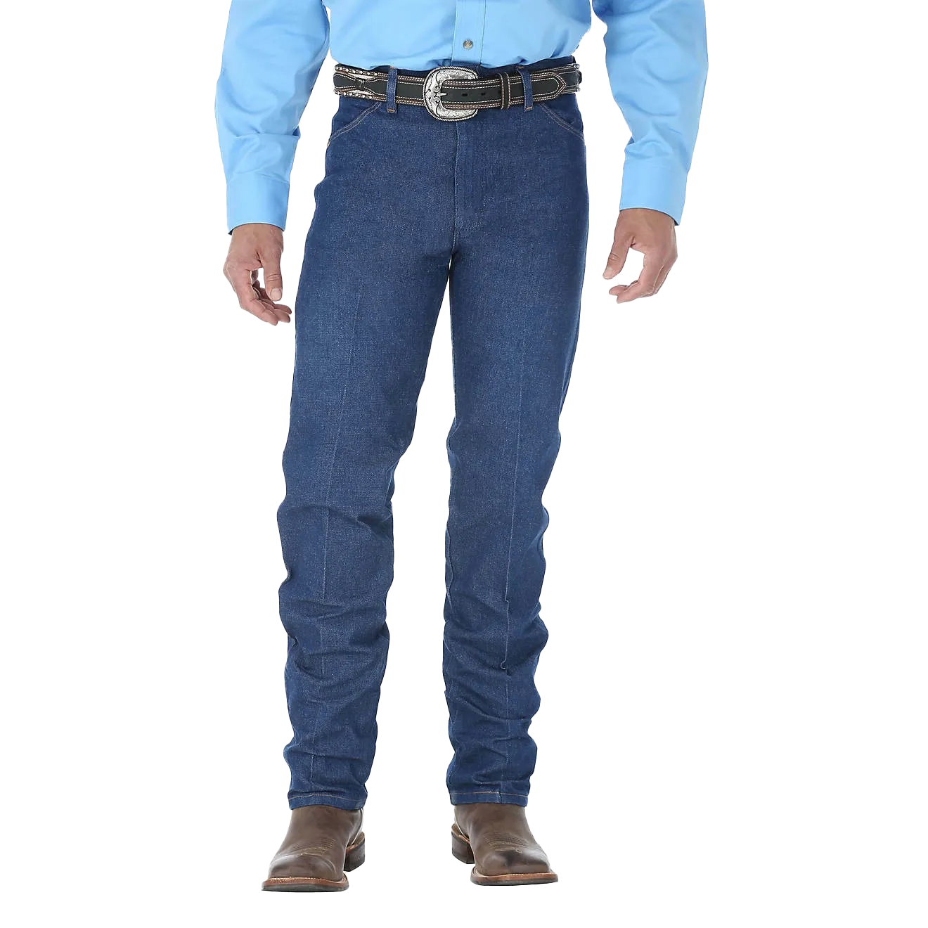 Wrangler Men's Rigid Cowboy Original Fit Hard Denim Jeans