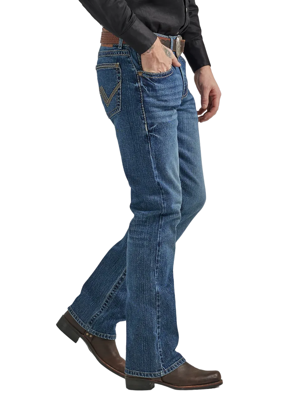 Wrangler Men's Rock 47 Slim Boot Marina Del Ray Jeans